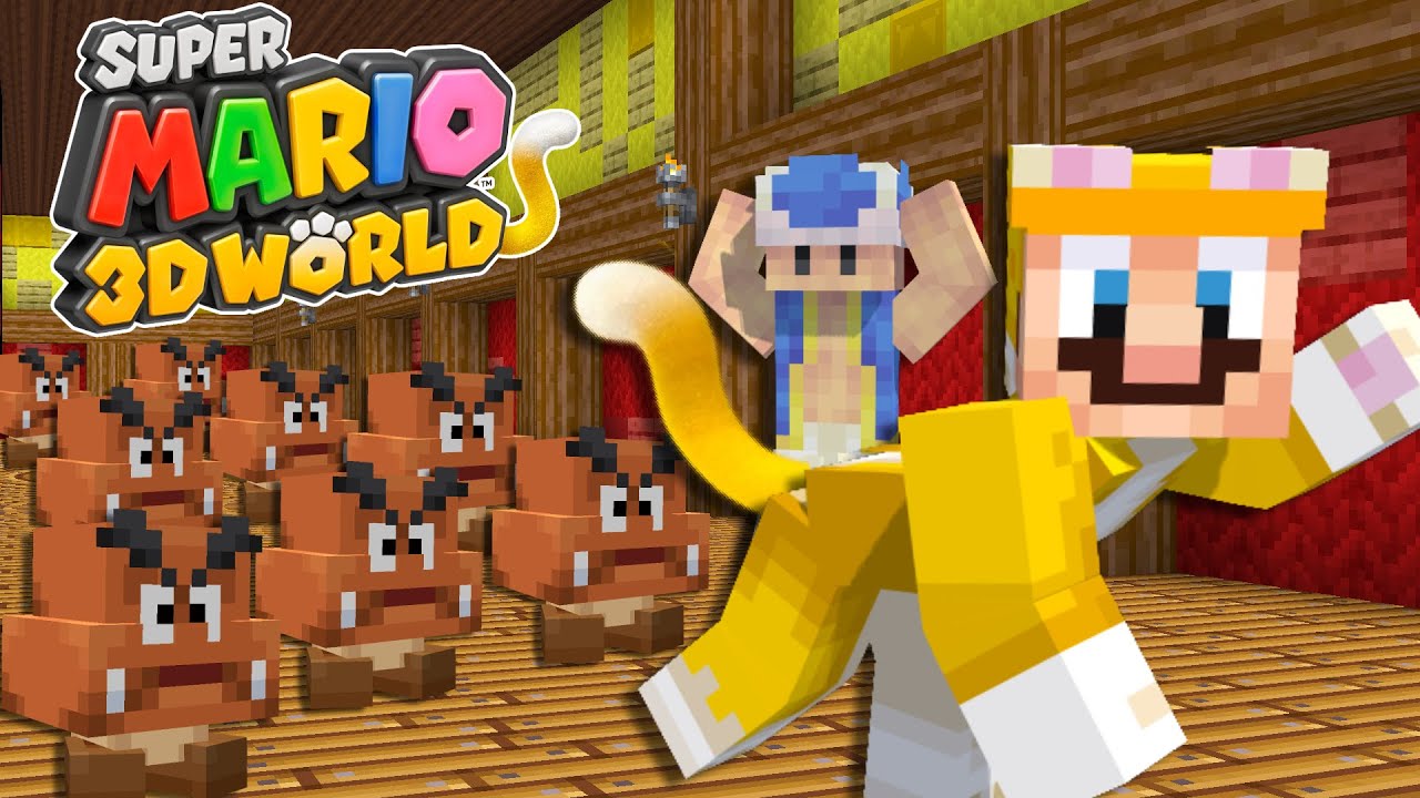 Minecraft Super Mario 3D World | CAT MARIO VS 100 GOOMBAS ! [280]