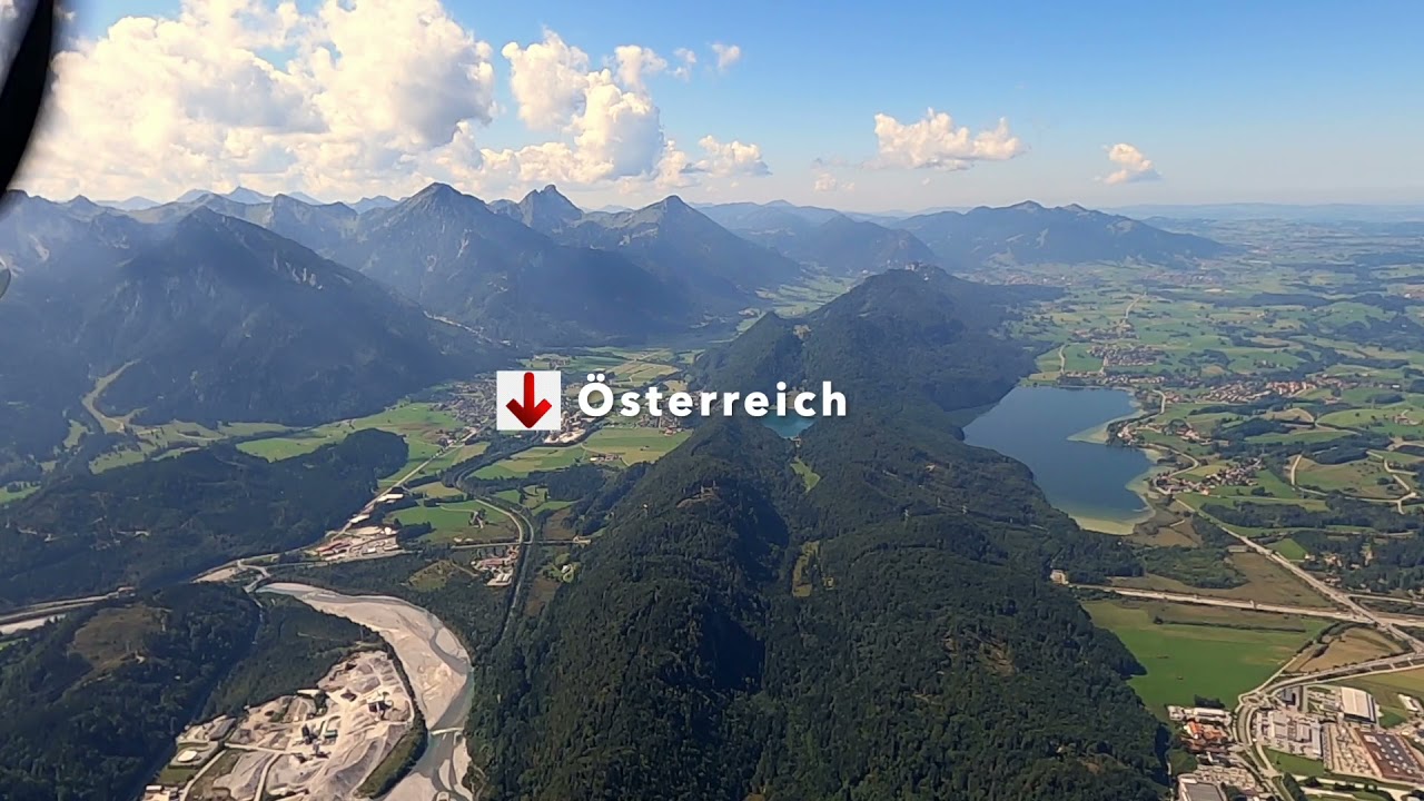 Flug über Füssen