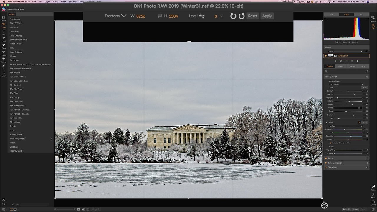 On1 Photo RAW 2019 - 4: Processing An Image