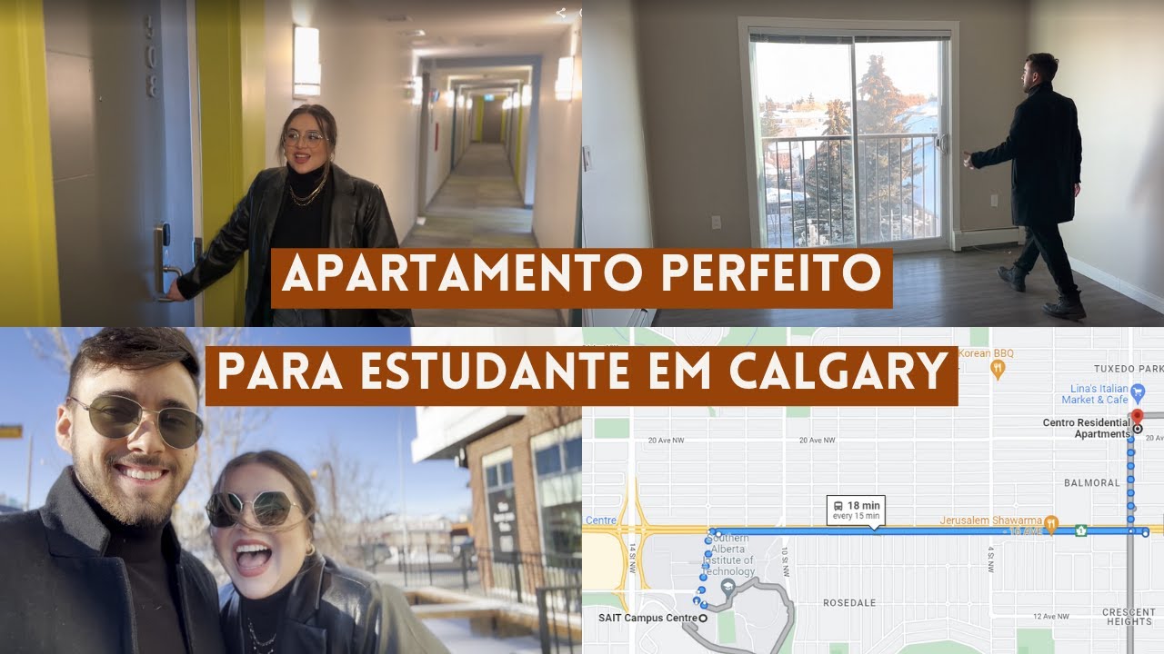 TOUR POR APARTAMENTO PARA ESTUDANTE EM CALGARY 😍 | Só 20 minutos de transporte público até a SAIT!