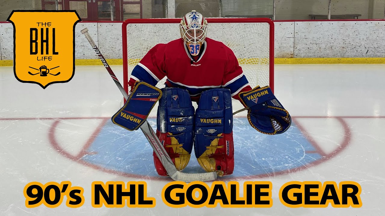 Wearing 90's NHL Goalie Gear