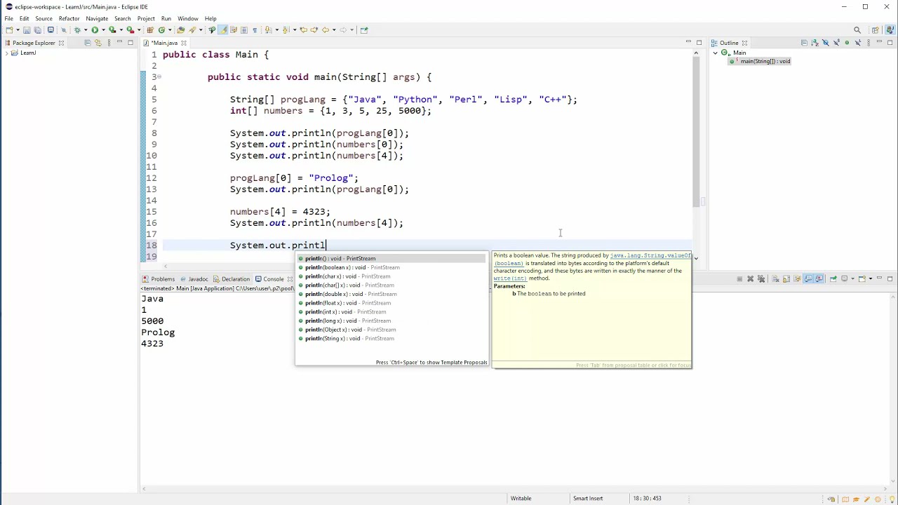 Java Programiranje - 18 - Arrays - Operacije nad Nizovima