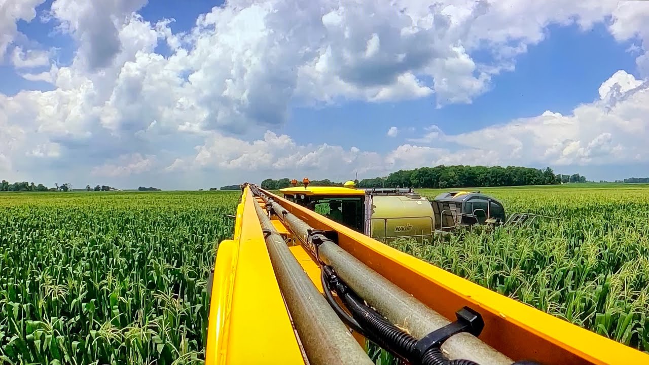 Spraying Corn With Veltyma Fungicide Using a Hagie STS 12 Sprayer Season 2 Episode15