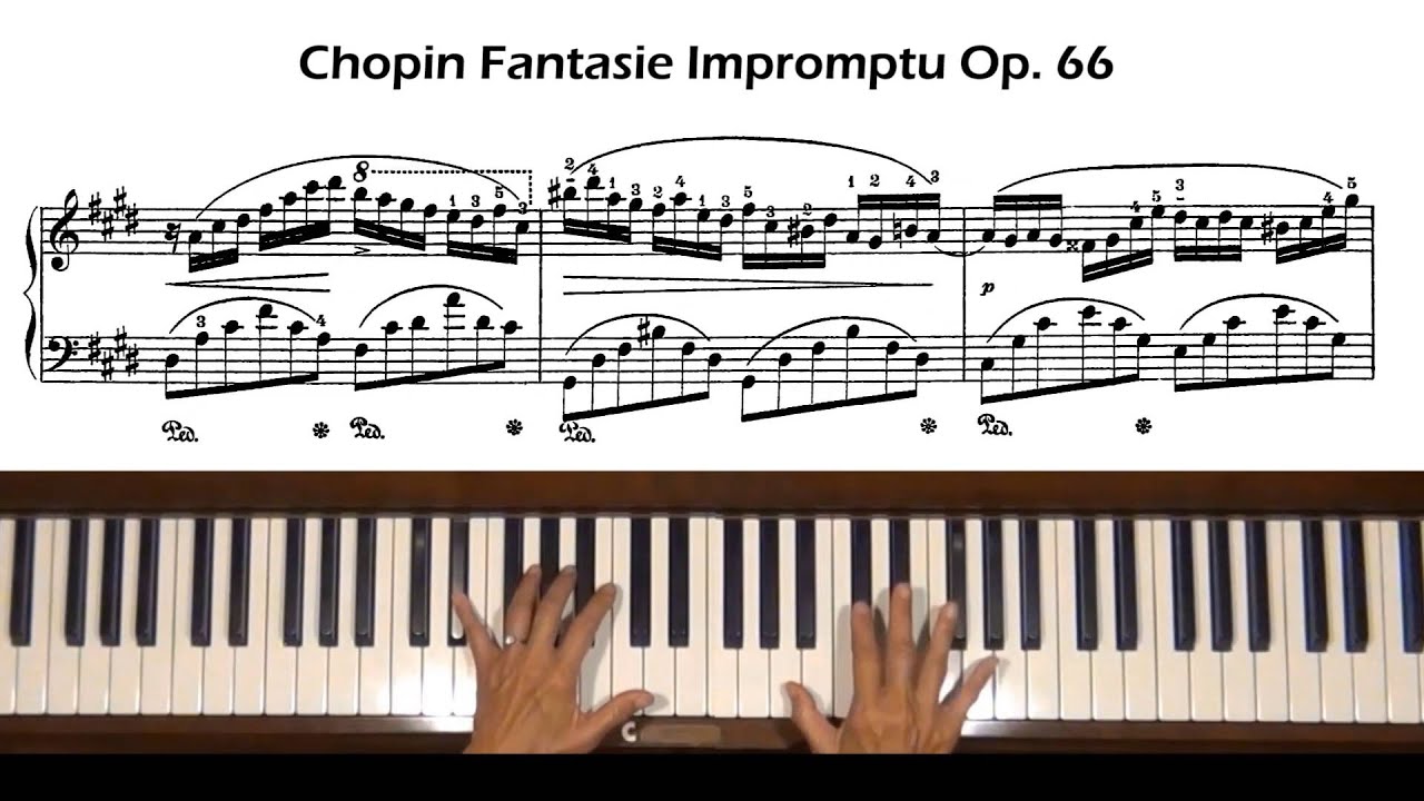 Chopin Fantaisie Impromptu Op. 66 Piano Tutorial Part 1