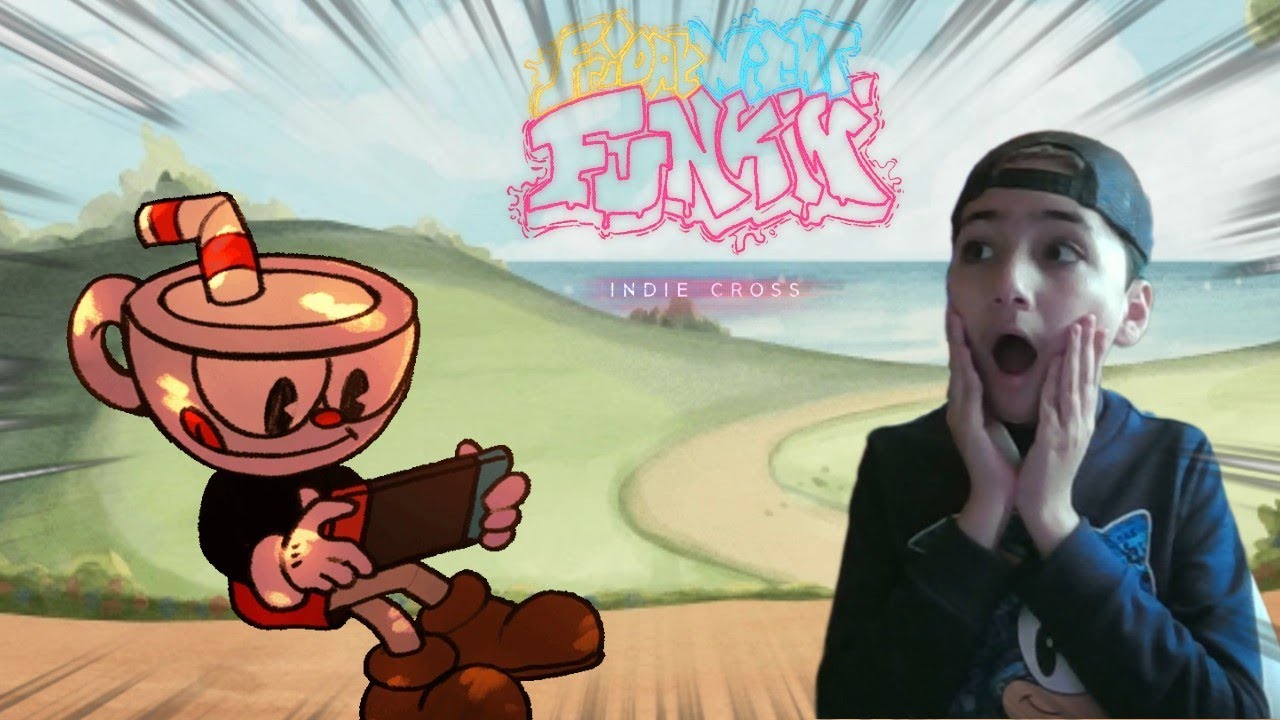 INDIE CROOS ES INCREIBLE!! MICHEL HUGGY JUEGA FNF INDIE CROOS SEMANA CUPHEAD PARTE 1