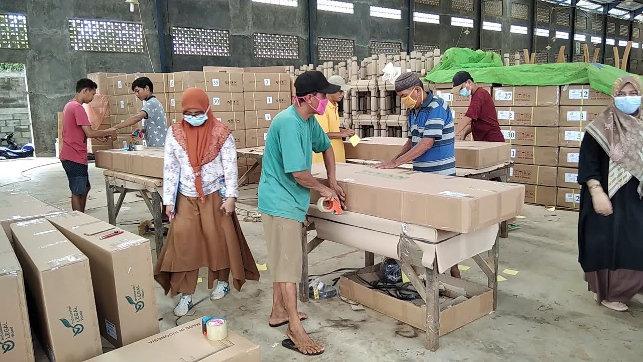 Teak Wood Factory at Qirana Furniture.