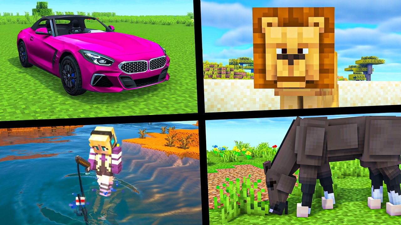 15 REALISTYCZNYCH MODYFIKACJI do MINECRAFT