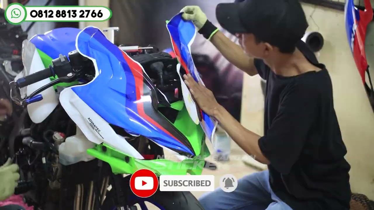 PEMASANGAN DECAL ZX25R DARI PURWAKARTA