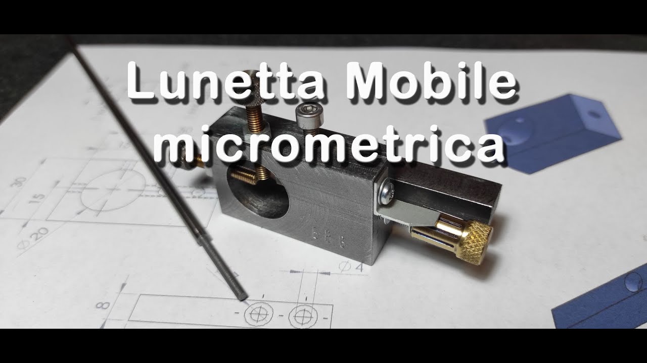 Lunetta mobile micrometrica per tornitura parti di piccolo diametro by EBGmodels