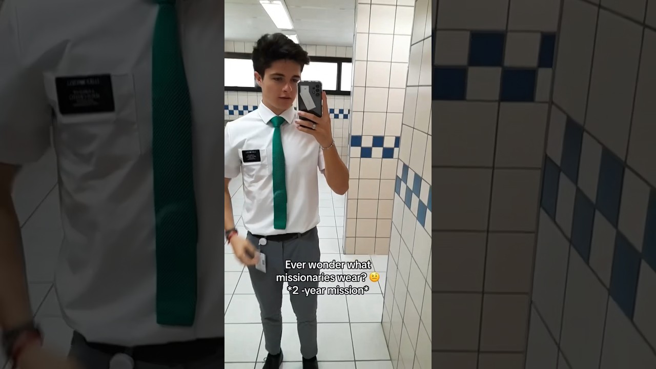 🤔Ever Wonder What Missionaries Wear? *2-year LDS Mission* #shorts #ootd
