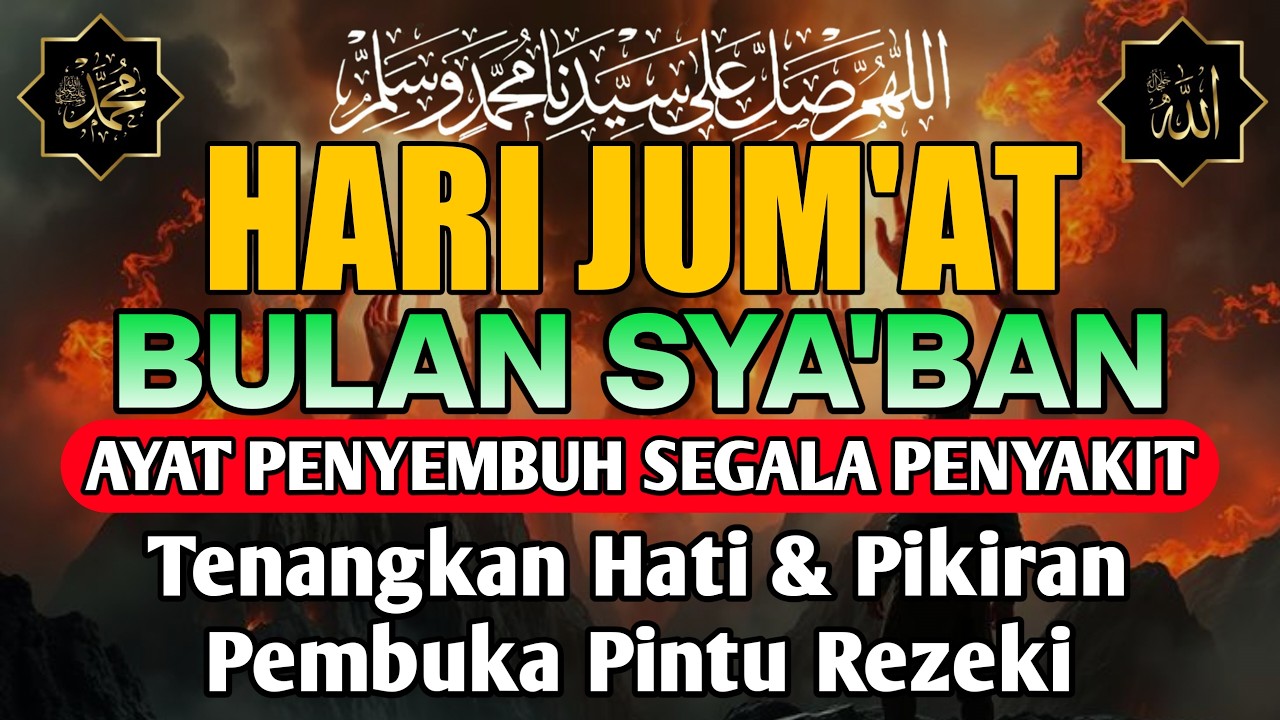 BULAN SYA'BAN , DOA PENYEMBUH SEGALA PENYAKIT, INSYAALLAH SAKIT DITUBUHMU SEMBUH