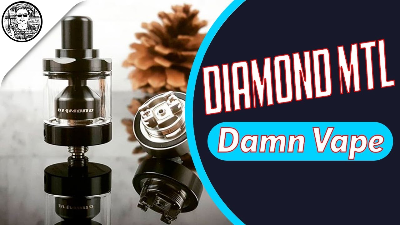 Damn Vape DIAMOND MTL RTA Review Компактно и по адекватной цене