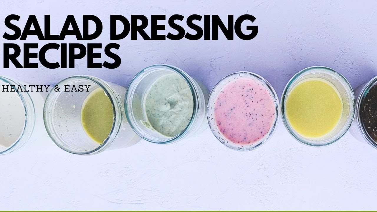 Healthy and EASY Salad Dressings You Can Mix in Minutes!