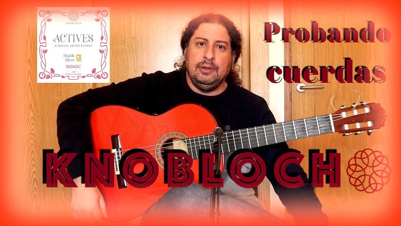 Probando cuerdas Knobloch Carbon.