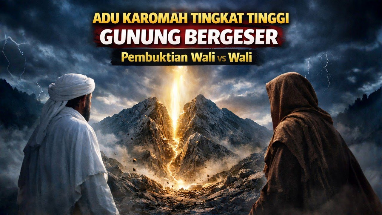 GUNUNG BERGESER! Adu Karomah Memindahkan Gunung Antara Sunan Gunung Jati dan Syekh Maghribi