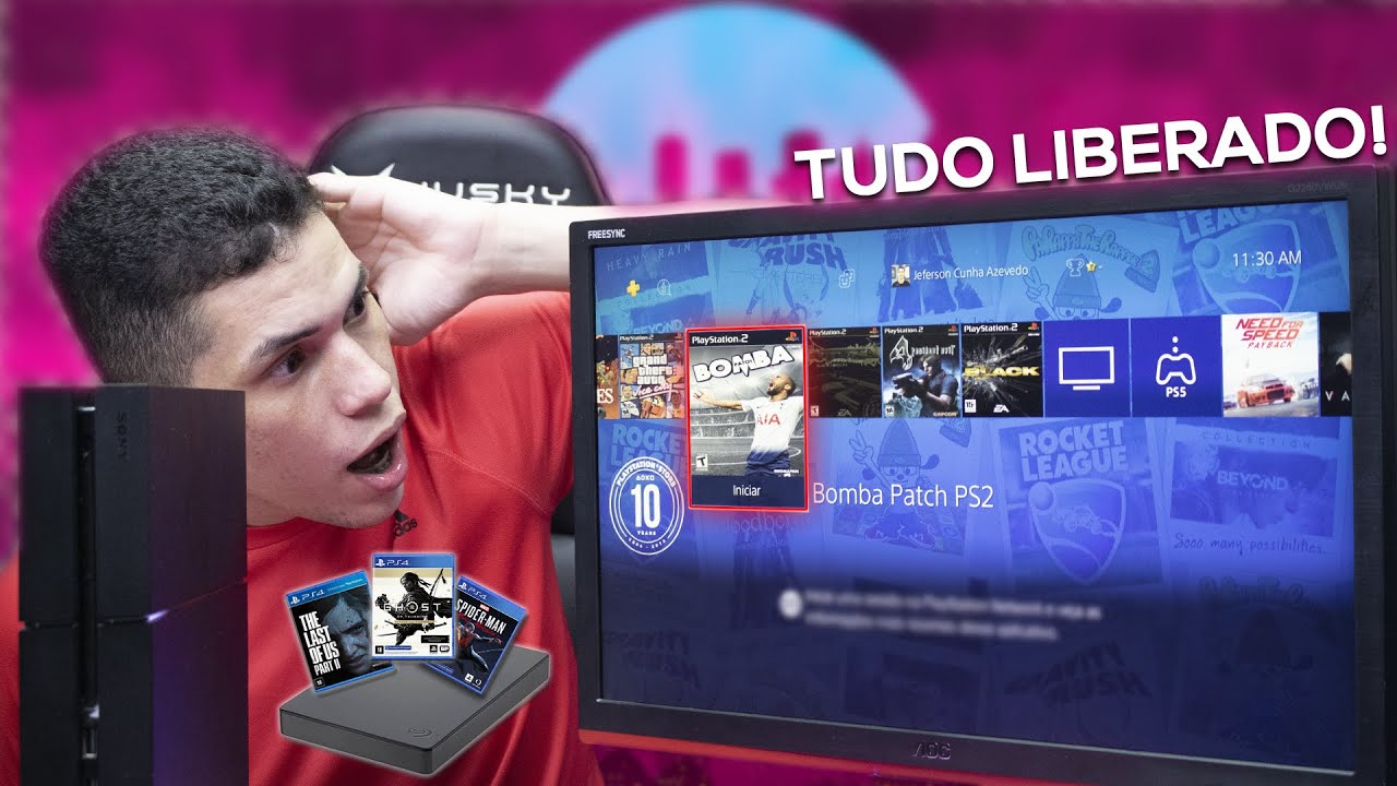 DESTRAVEI meu PLAYSTATION 4! e instalei o EMULADOR de PS2 (Gold Hen no PS4 9.00) TUTORIAL COMPLETO!