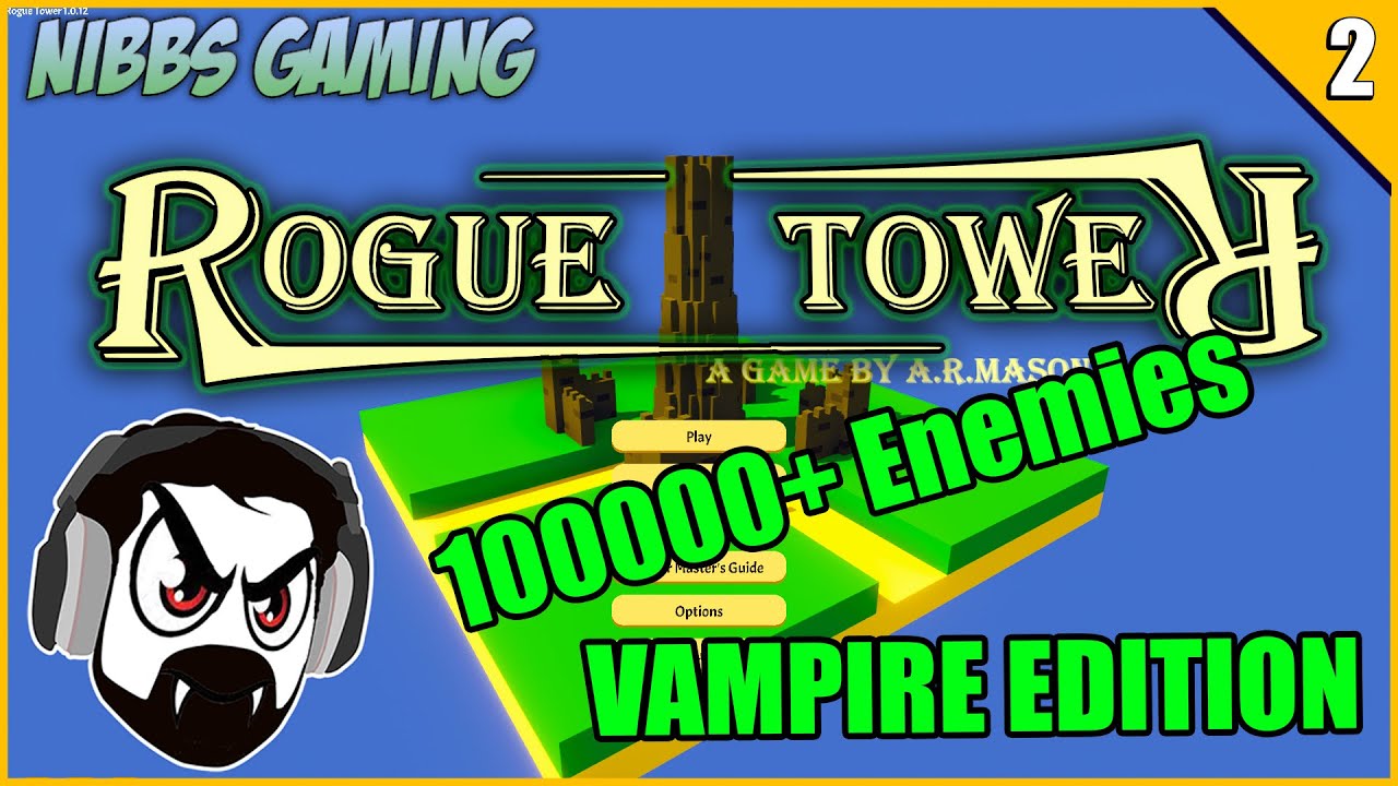 Becoming a VAMPIRE and eating 99,999+ Enemies in Rogue Tower episode 2