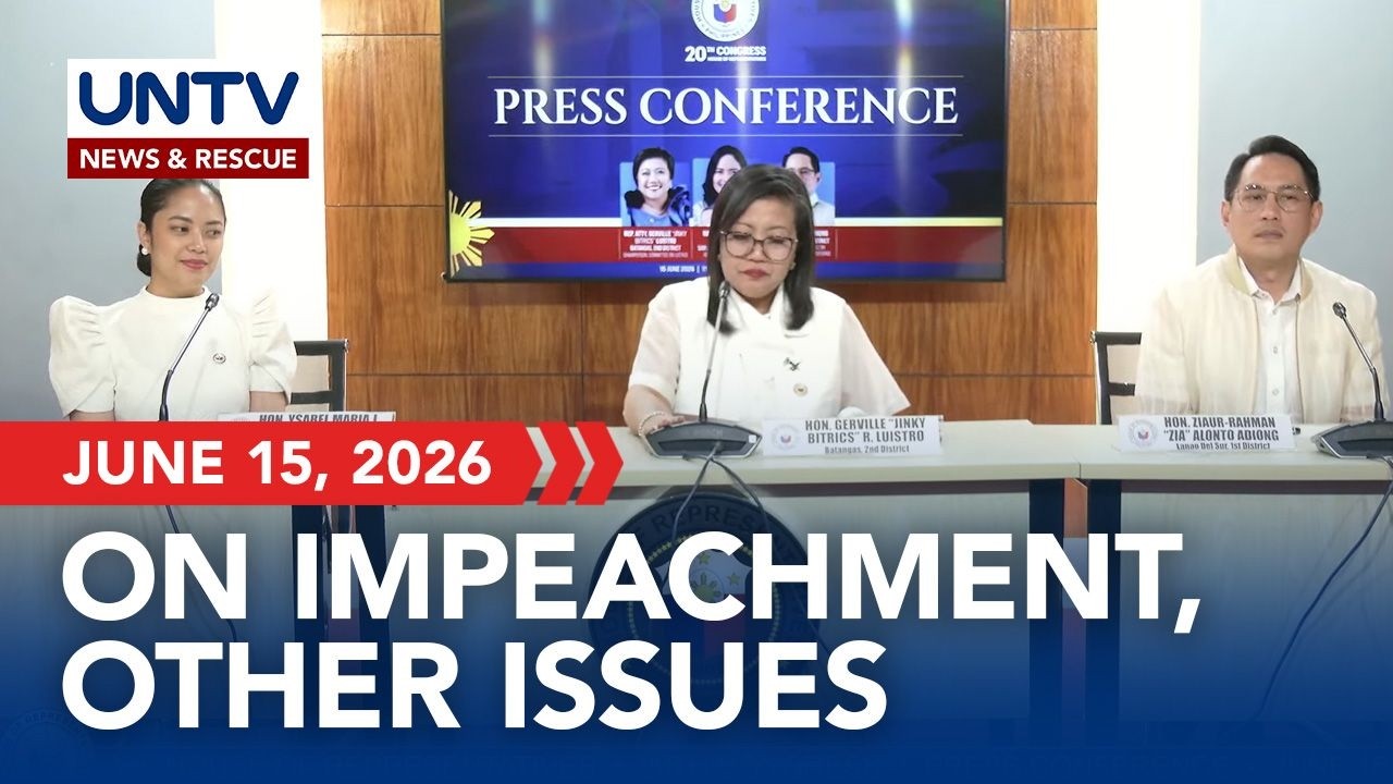 LIVE: House Impeachment team press briefing I June 15, 2026