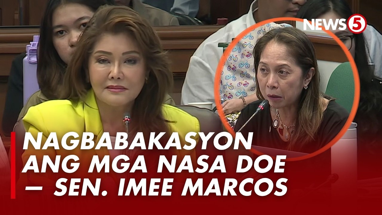 Sen. Imee Marcos, sinita ang 2-day onsite work ng DOE; Garin, dumepensa