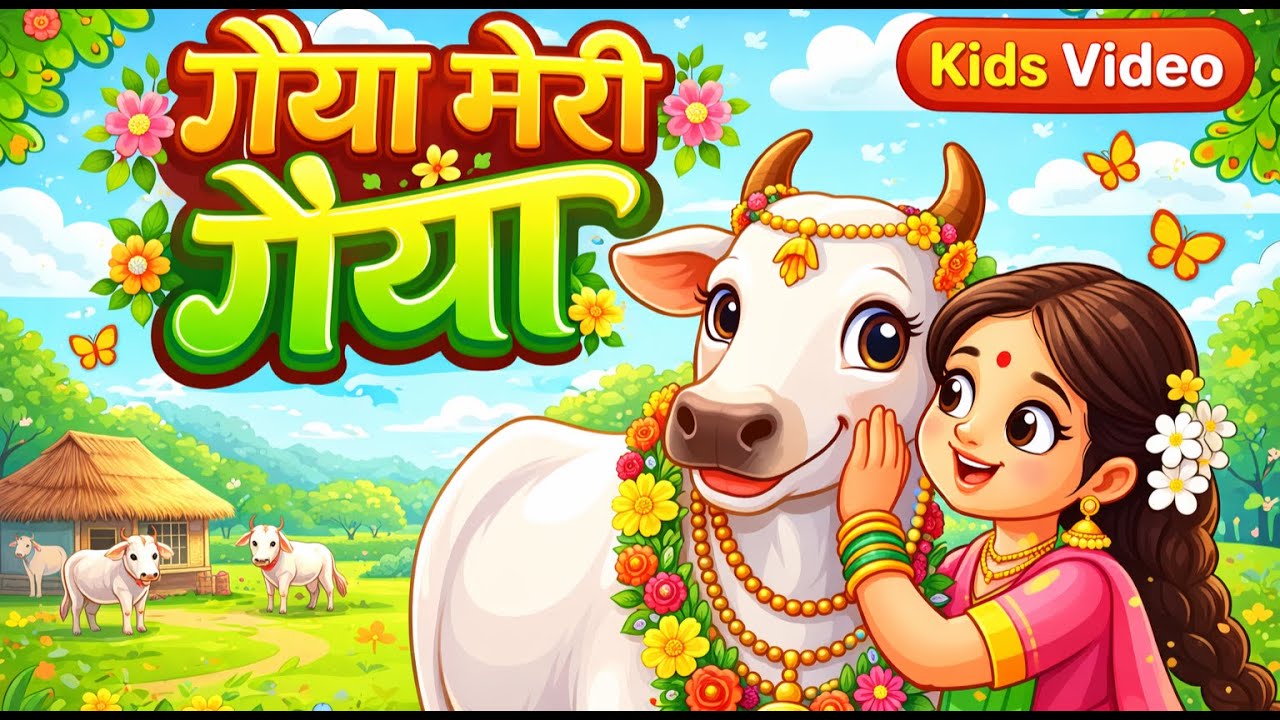 Gaiya Meri Gaiya 🐄 | Hindi Kids Rhyme | Nursery Rhymes for Children | Magic Toon World