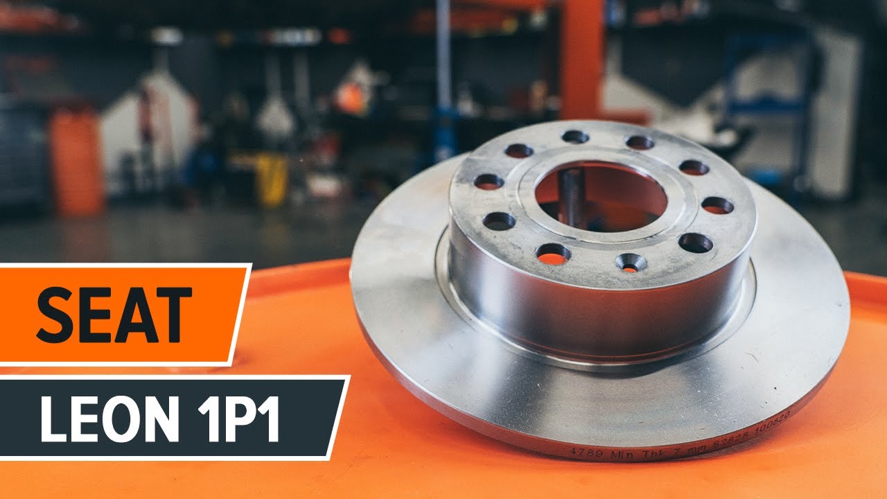 Πώς αντικαθιστούμε δίσκοι πίσω φρένων σε SEAT LEON 1P1 [ΟΔΗΓΊΕΣ AUTODOC]