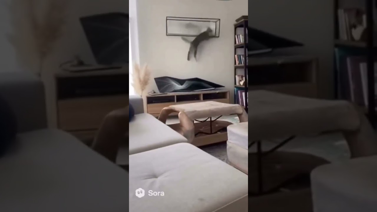 Balloon Pops&mdash;Cat Turns the Living Room Into a Parkour Zone