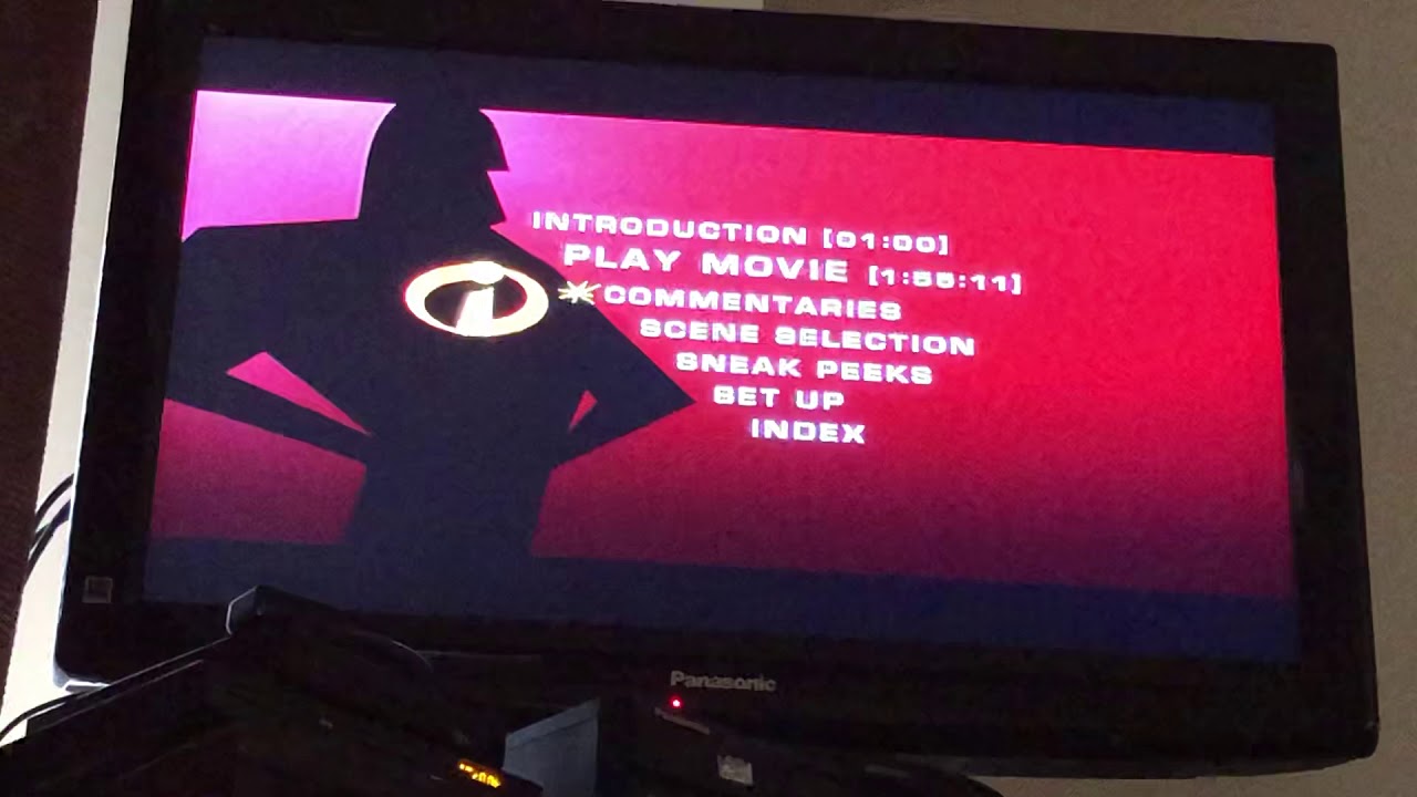 The Incredibles 2005 DVD Menu Walkthrough