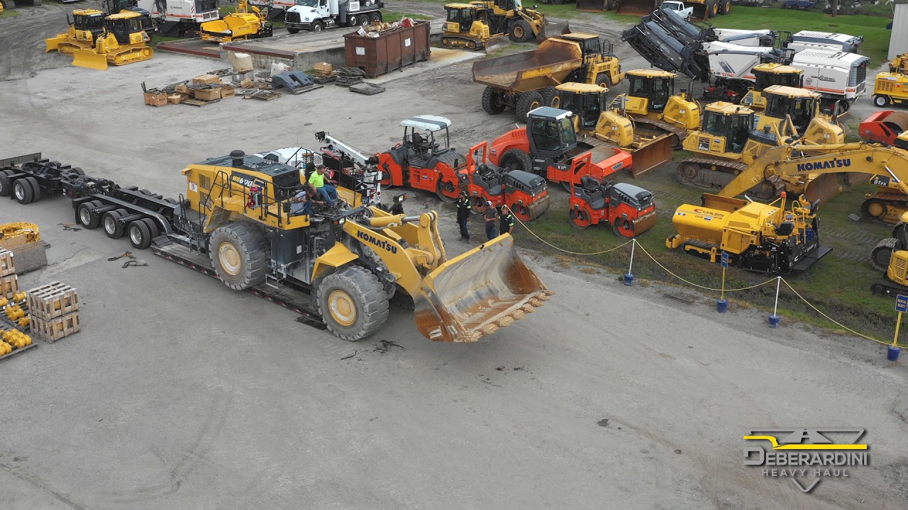 Komatsu WA600 Transported on 11 Axles