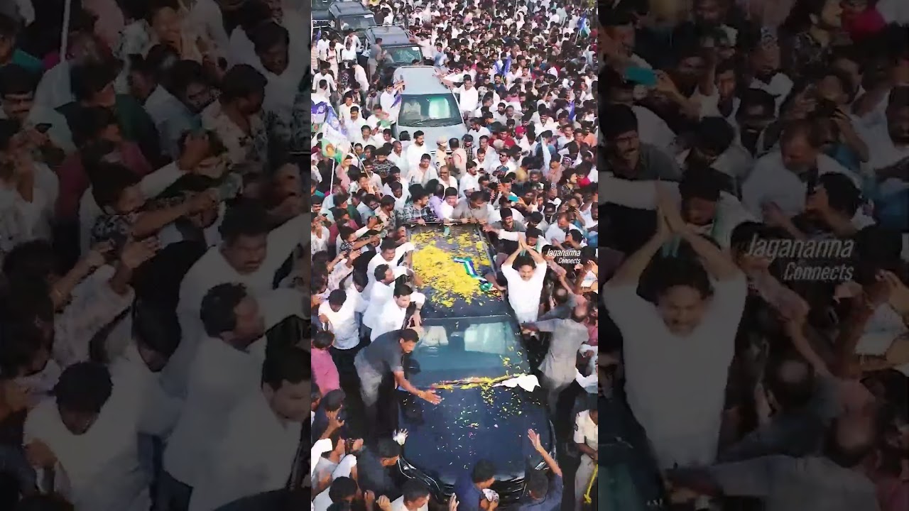 జన సముద్రం! 🔥#andhrapradesh #ysjagan #ysrcp #politics #jaganfans #chiefminister #viral #trending