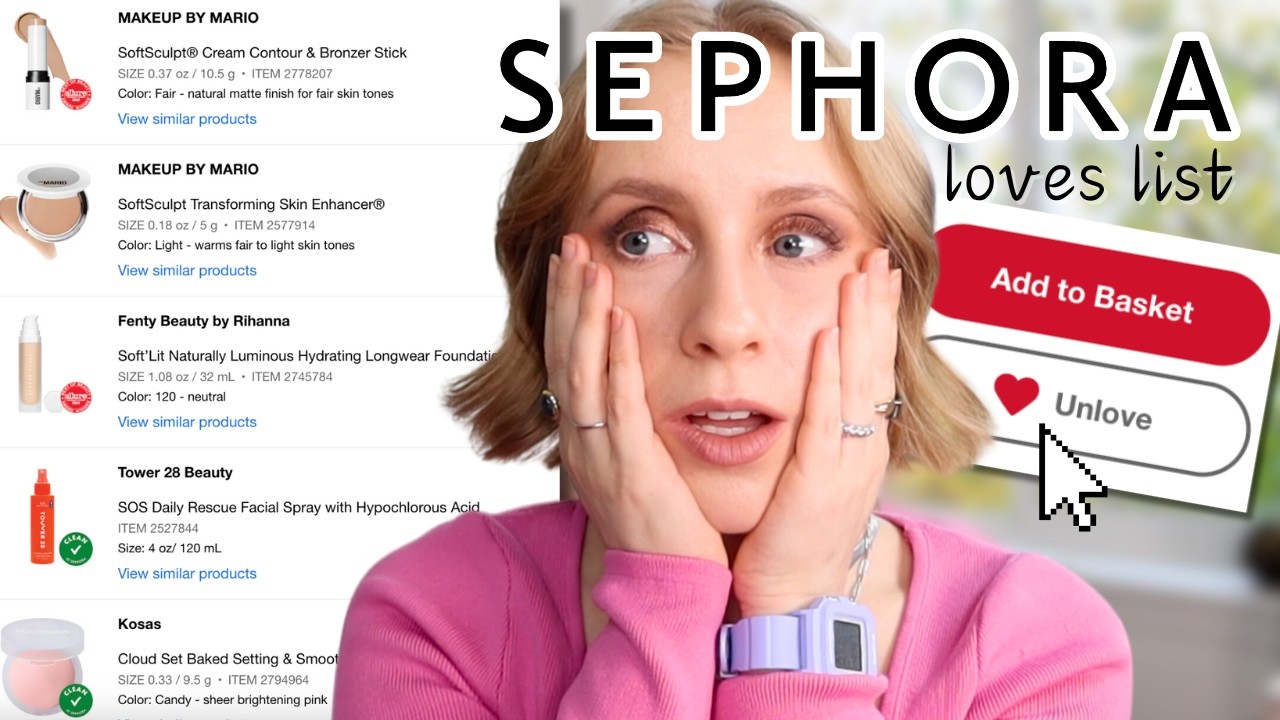 Decluttering My Sephora Loves List 💻 Shop mindfully with me!