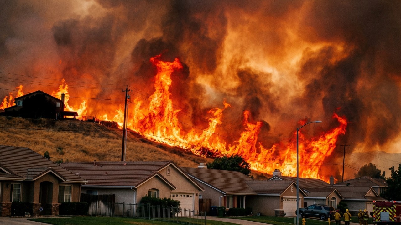 Reno Wildfire Disaster | 90,000 Residents Affected as Hawk Fire Destroys Homes