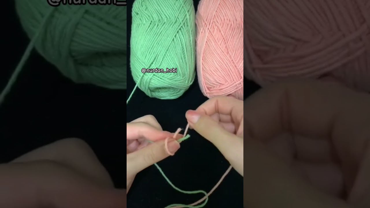 İplik Y&uuml;n birleştirme #crochet #knitting #handmade #&ouml;rg&uuml; #knitting #freepattern #free #pattern