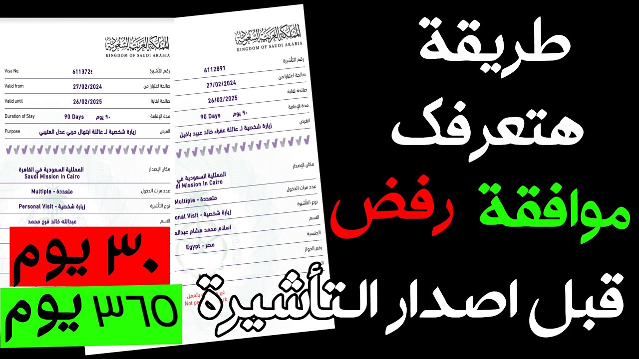 اكشف عن اصدار تأشيرتك صدرت او لم يتم الموافقه عليها بسهولة 2024م