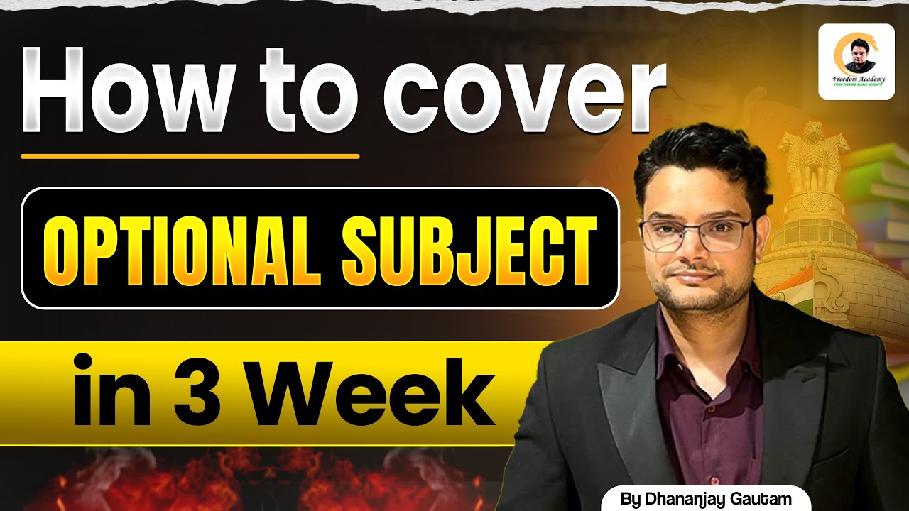 How to Cover Optional for UPSC in JUST 3 Weeks | Secret Strategy🤫
