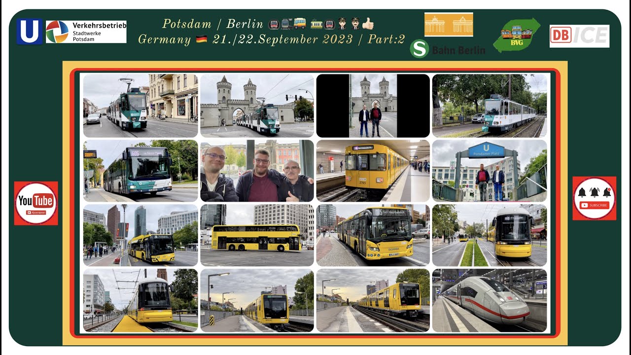 Traffic vehicles in Potsdam and Berlin /Part:2/ Germany,2023 / Thank you for 10000 Subscribers🤗🥳🥂