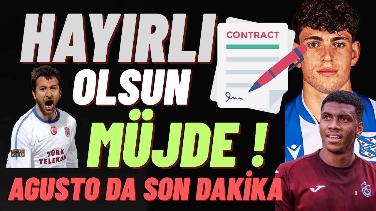 Hayırlı olsun resmen bitti ! Büyük müjde ! Agustoda son dakika #trabzonspor 