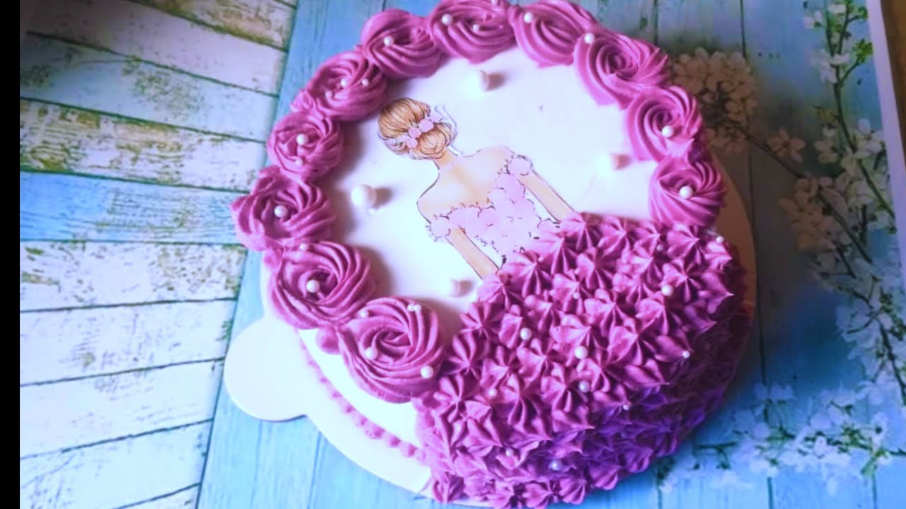 Birthday Cake Decoration For Baby Girl | Princess Theme Cake Decoration | Cake Decoration @NAKitchen