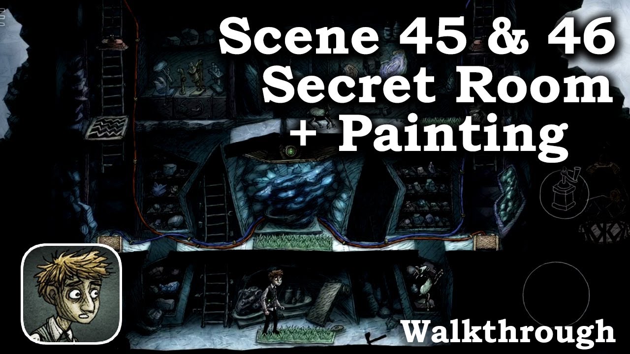 Creaks Gameplay Walkthrough - Scene 45 & Scene 46 ( Secret Room + Painting)
