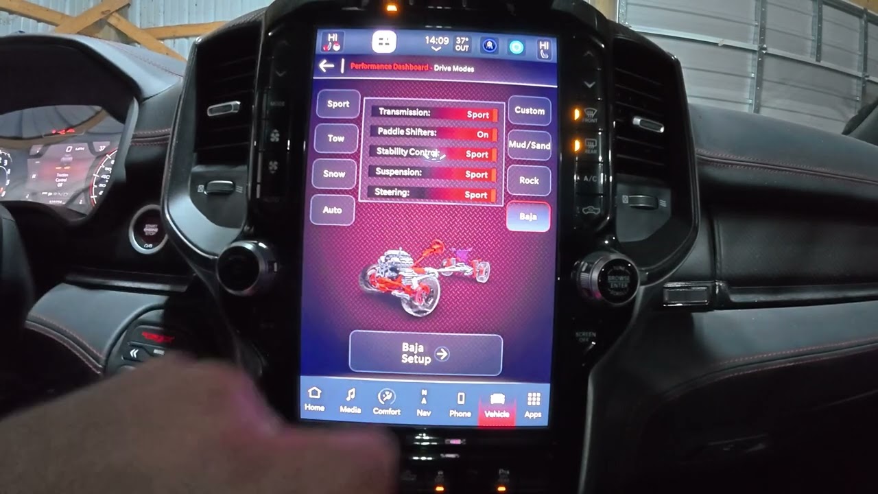 2022 RAM TRX Performance Drive Modes