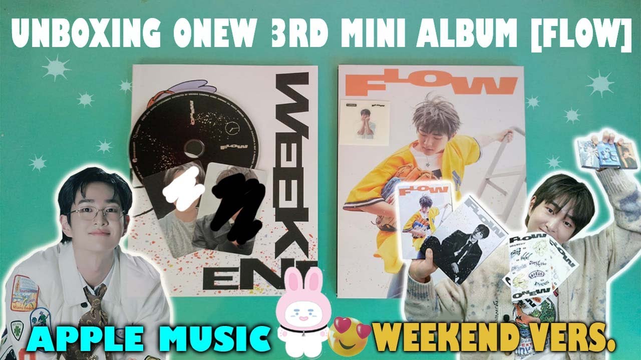 UNBOXING ONEW 3RD MINI ALBUM [FLOW] WEEKEND VERSION | FIRST TIME BUYING SHINEE'S ALBUM #onew #shinee