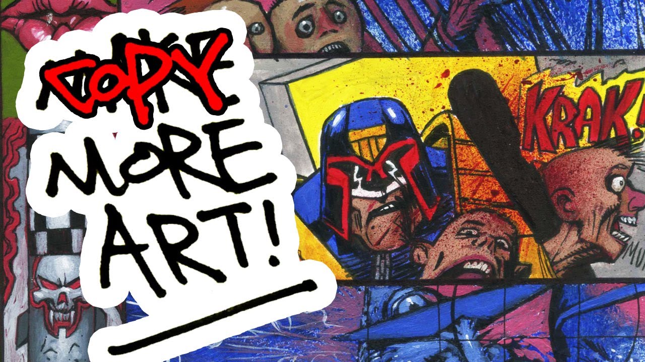 Painting a Full Dredd Page - Simon Bisley Study - WITH COMMENTARY