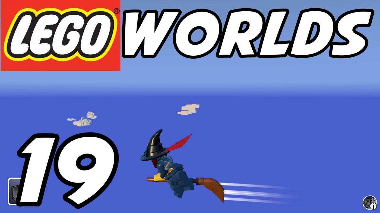 LEGO Worlds - E19 - FLYING BROOMSTICK! WHEELBARROW! (Gameplay Playthrough 1080p60)