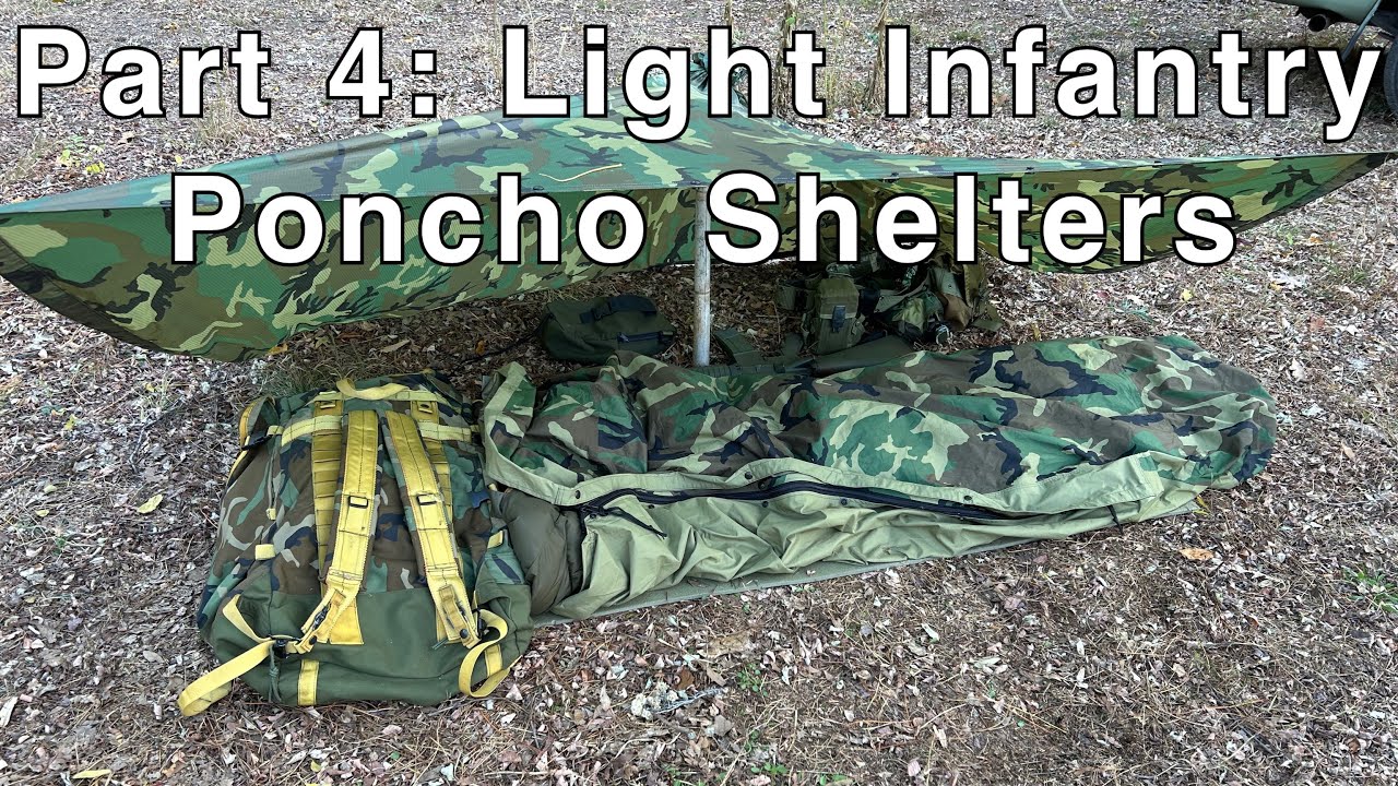 1990 US Army Recon Gear: How to Make a Poncho Shelter