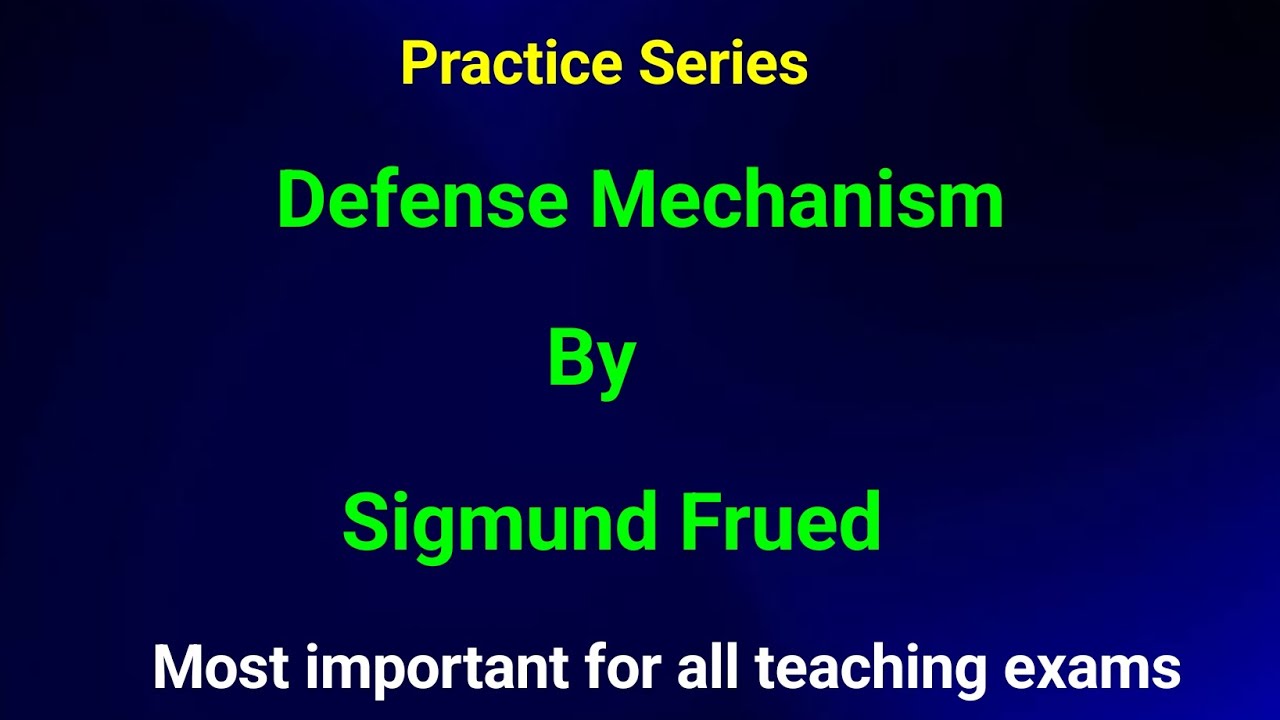 Defense Mechanism By Sigmund Frued #Cdp#theory of Sigmund Frued's #Psychoanalysis #ctet#htet#dsssb 