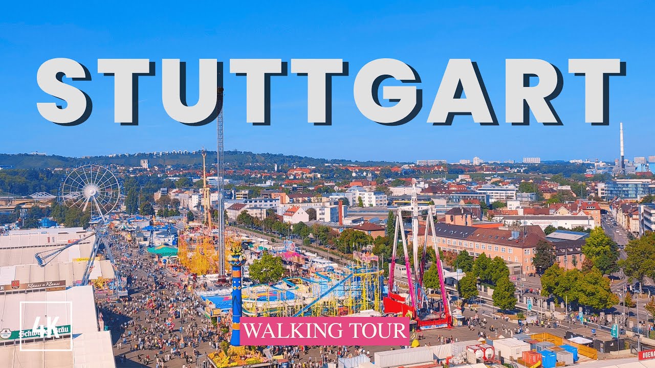 Cannstatter Wasen Beer Festival Walking Tour 4K