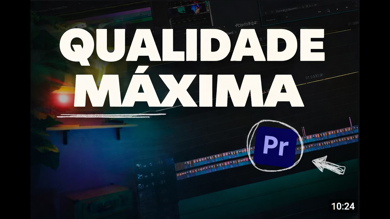Como Exportar com ALTISSÍMA QUALIDADE no Premiere | Vídeo Ultra Nitido