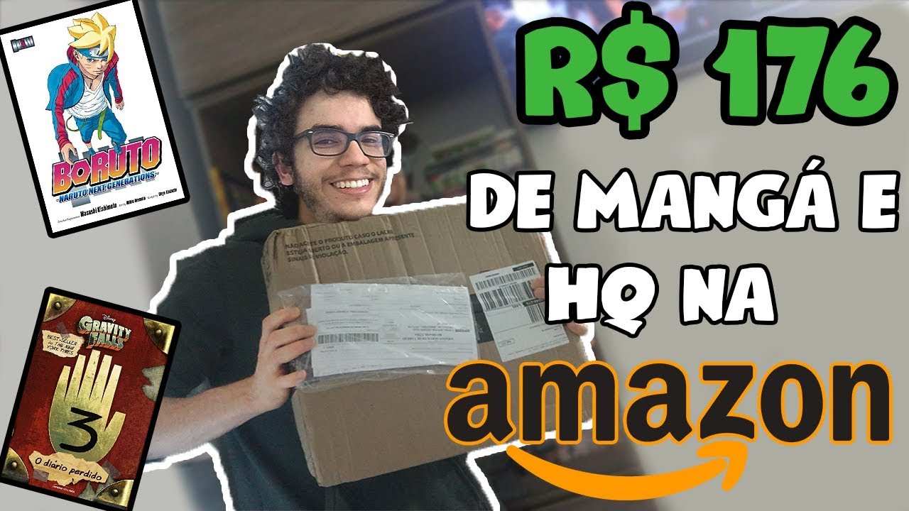COMPREI R$ 176 REAIS DE MANGÁS/HQS NA AMAZON - UNBOXING