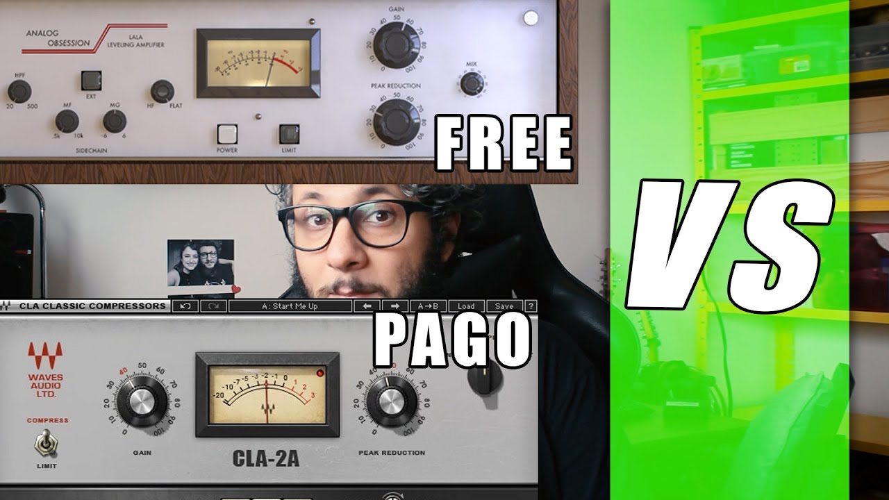 Comparando compressor de voz FREE Lala (Analog Obsession) VS CLA-2A (Waves)