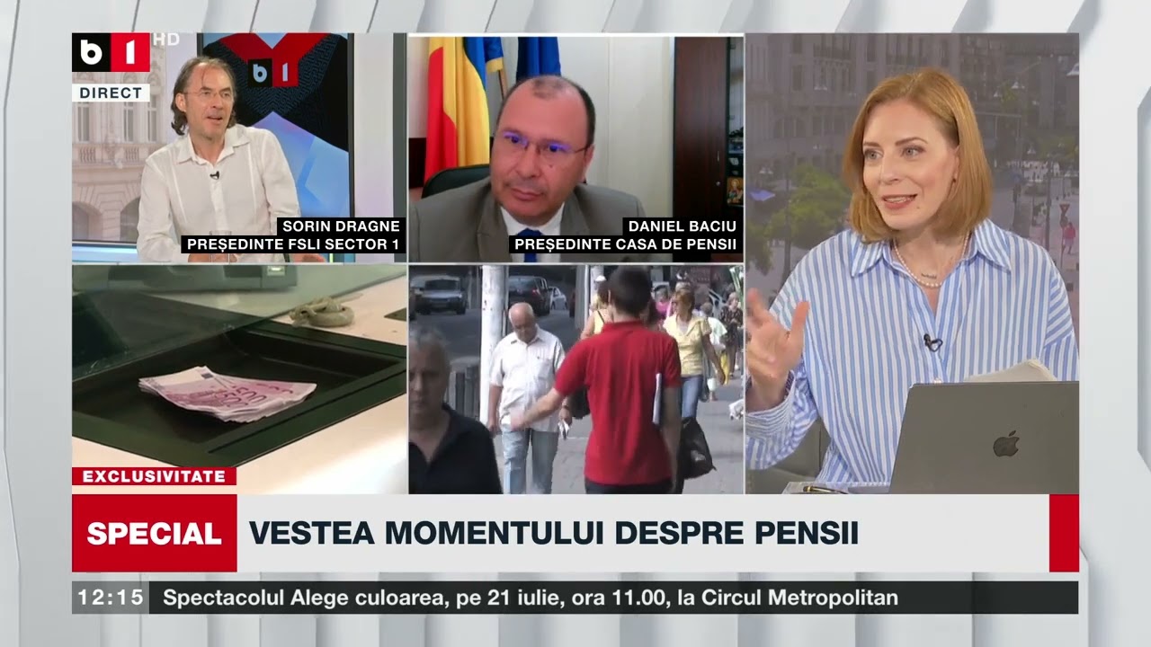 Daniel Baciu, șeful Casei de Pensii, despre recalcularea pensiilor_Știri B1TV_21 iunie 2024