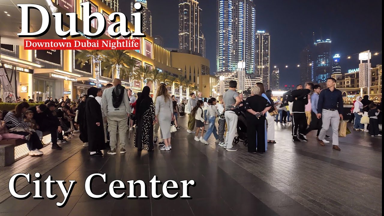 Amazing Downtown Dubai Nightlife 🌃 2026  | City Center Walking Tour in 4K 